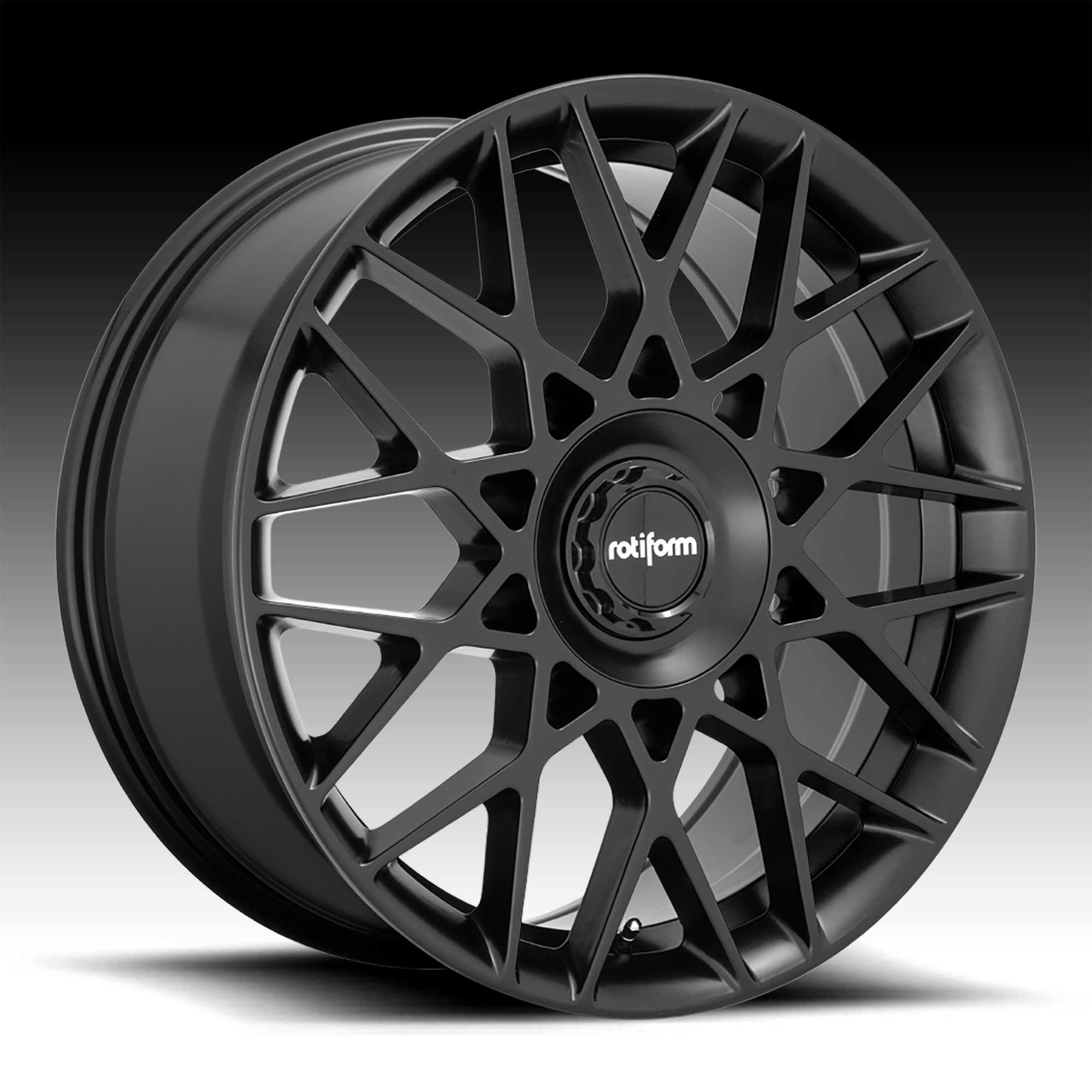 Rotiform Blq C R165 Matte Black Custom Wheels Rims Blq C R165